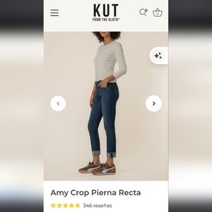Kut from the Kloth Light Blue Cropped Jeans